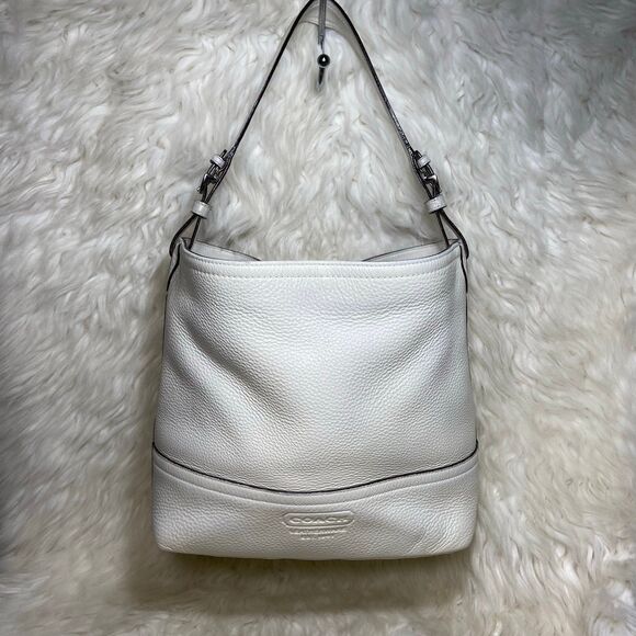 Coach ivory hobo handbag - Picture 1 of 12